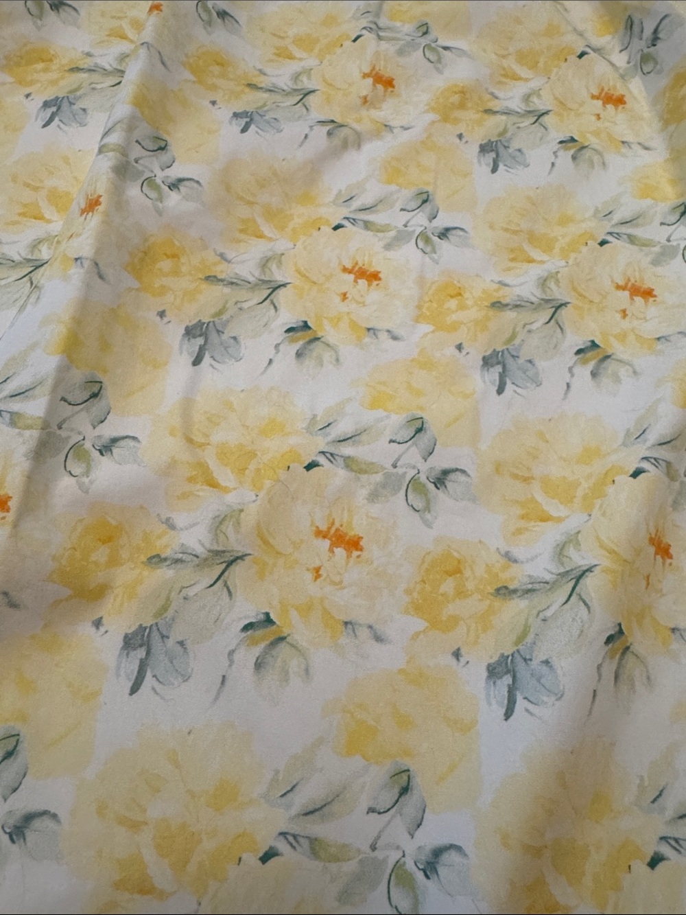 Stitchy Fish 7 Yellow Floral Dress with Scalloped Collar - Picture 4 of 7